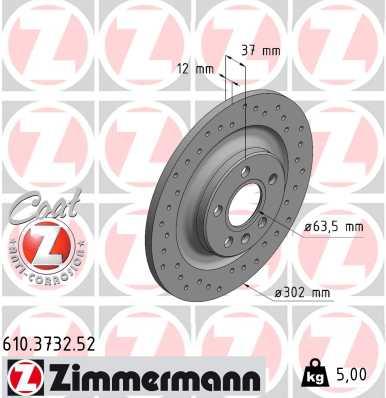 ZIMMERMANN 610.3732.52 EAN: 4250238780021.