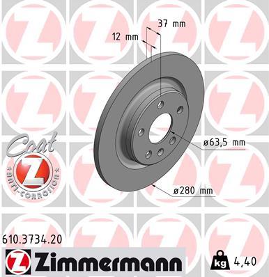 ZIMMERMANN 610.3734.20 EAN: 4250238782278.