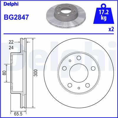 DELPHI BG2847 EAN: 5012759960394.