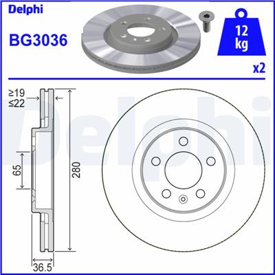 DELPHI BG3036 EAN: 5012759062746.