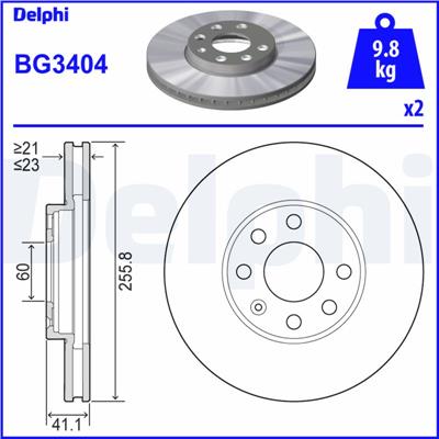 DELPHI BG3404 EAN: 5012759086490.