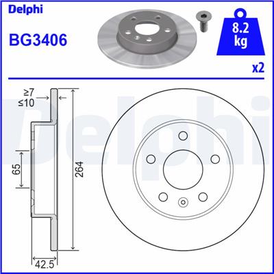 DELPHI BG3406 EAN: 5012759086513.
