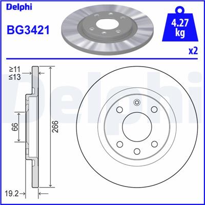 DELPHI BG3421 EAN: 5012759086292.