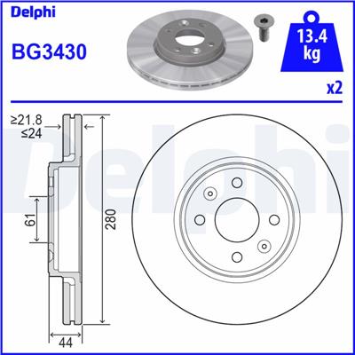 DELPHI BG3430 EAN: 5012759091562.