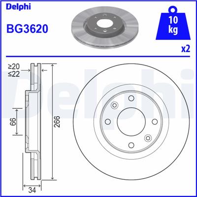 DELPHI BG3620 EAN: 5012759159866.