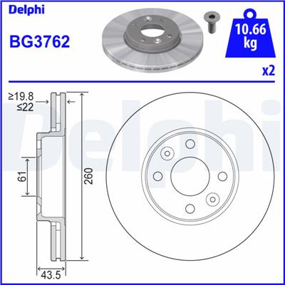 DELPHI BG3762 EAN: 5012759280591.