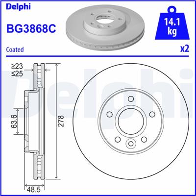 DELPHI BG3868C EAN: 5012759529690.