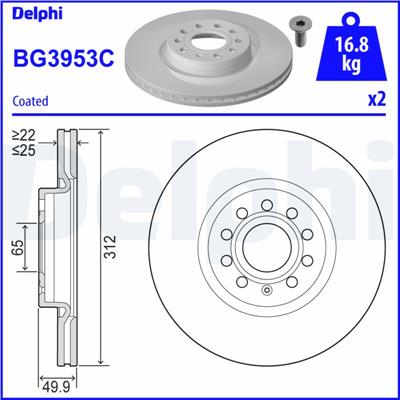 DELPHI BG3953C EAN: 5012759529775.