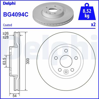 DELPHI BG4094C EAN: 5012759531822.