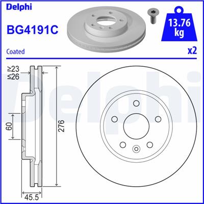 DELPHI BG4191C EAN: 5012759983188.