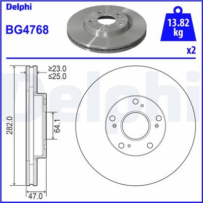 DELPHI BG4768 EAN: 5012759972786.