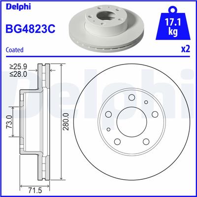 DELPHI BG4823C EAN: 5012759541340.