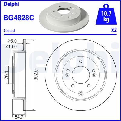 DELPHI BG4828C EAN: 5012759984741.