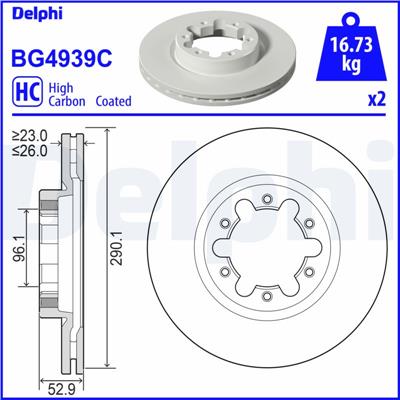 DELPHI BG4939C EAN: 5012759995341.