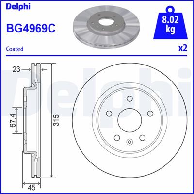 DELPHI BG4969C EAN: 5012759542750.