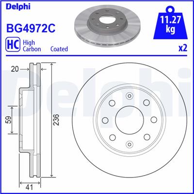 DELPHI BG4972C EAN: 5012759542880.