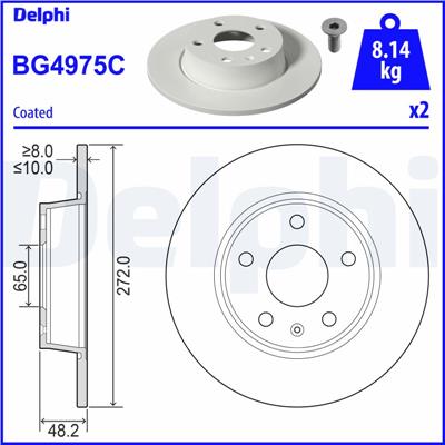 DELPHI BG4975C EAN: 5012759550267.