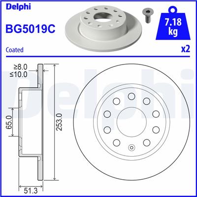 DELPHI BG5019C EAN: 5012759551424.