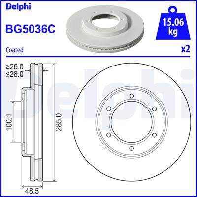 DELPHI BG5036C EAN: 5012759556627.
