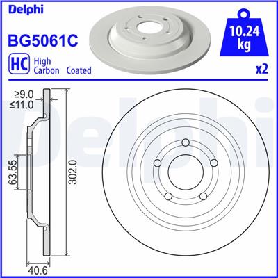 DELPHI BG5061C EAN: 5012759559611.