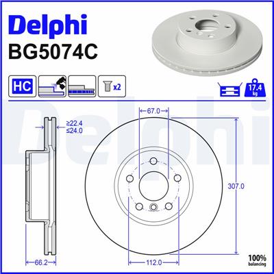 DELPHI BG5074C EAN: 5012759559819.