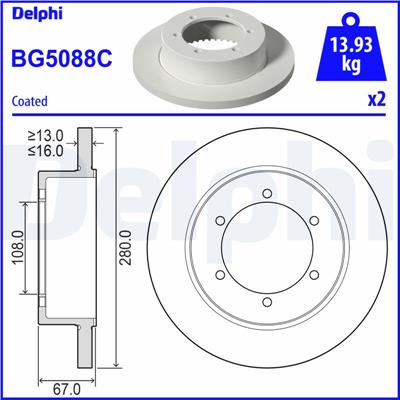 DELPHI BG5088C EAN: 5012759560174.