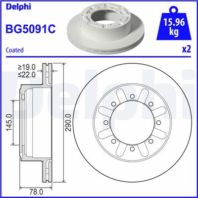 DELPHI BG5091C EAN: 5012759561508.