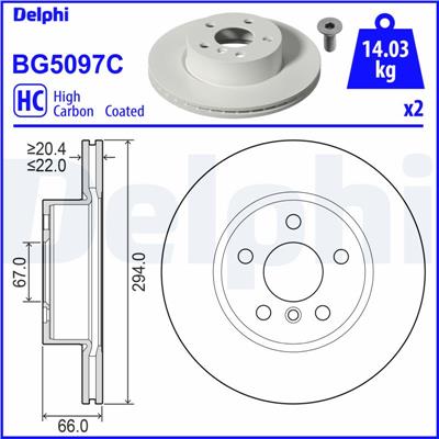 DELPHI BG5097C EAN: 5012759999899.