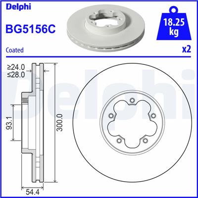 DELPHI BG5156C EAN: 5012759582190.