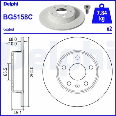 DELPHI BG5158C EAN: 5012759582718.