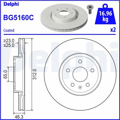 DELPHI BG5160C EAN: 5012759582749.
