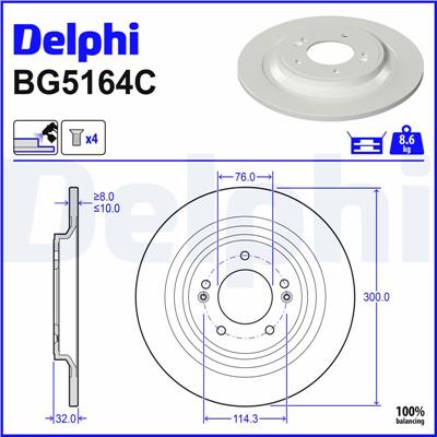 DELPHI BG5164C EAN: 5012759595435.