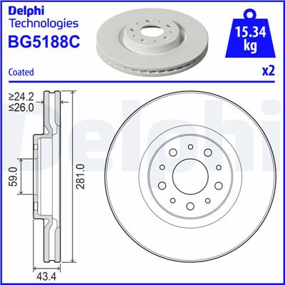 DELPHI BG5188C EAN: 5012759726303.