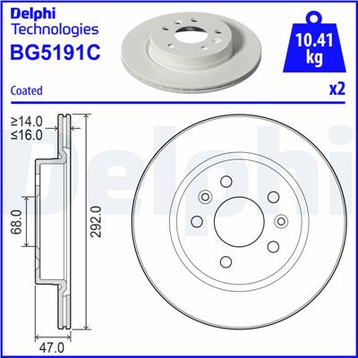 DELPHI BG5191C EAN: 5012759725139.
