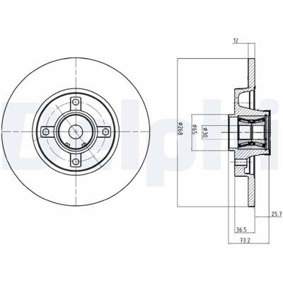 DELPHI BG9053RSC EAN: 5012759533390.