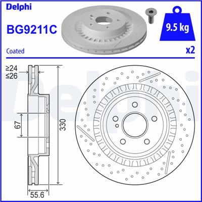 DELPHI BG9211C EAN: 5012759989869.