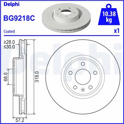 DELPHI BG9218C EAN: 5012759989913.
