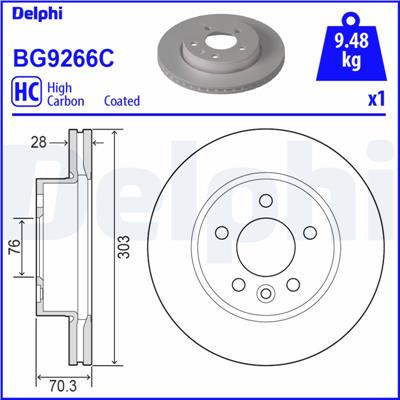 DELPHI BG9266C EAN: 5012759542903.