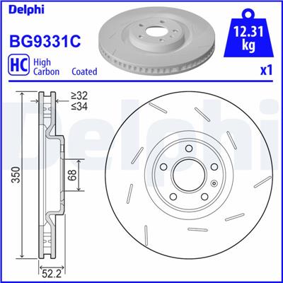 DELPHI BG9331C EAN: 5012759550366.