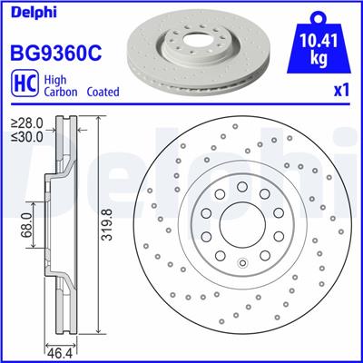 DELPHI BG9360C EAN: 5012759556337.