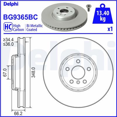 DELPHI BG9365BC EAN: 5012759556351.