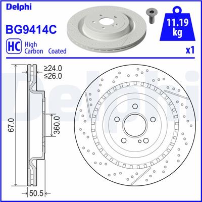 DELPHI BG9414C EAN: 5012759552308.