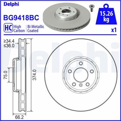DELPHI BG9418BC EAN: 5012759560143.