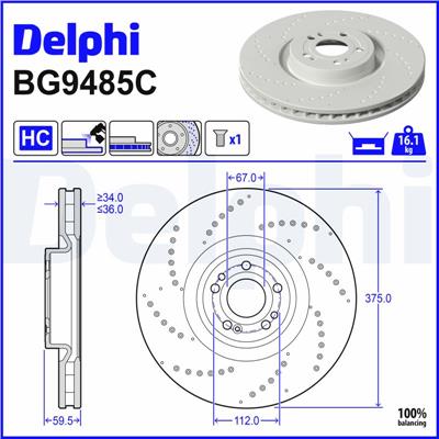 DELPHI BG9485C EAN: 5012759575055.
