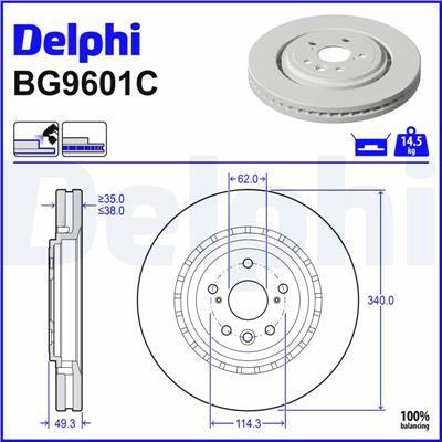 DELPHI BG9601C EAN: 5012759603079.