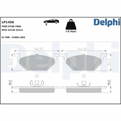 DELPHI LP1436 EAN: 5012759094105.