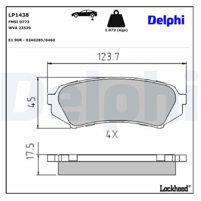 DELPHI LP1438 EAN: 5012759094129.