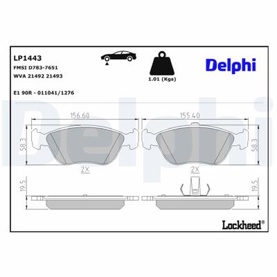 DELPHI LP1443 EAN: 5012759094174.