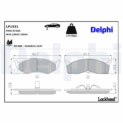 DELPHI LP1531 EAN: 5012759121993.