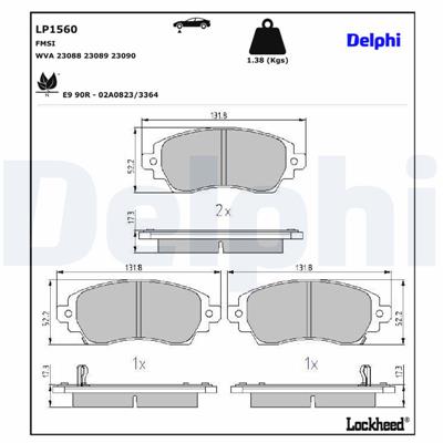 DELPHI LP1560 EAN: 5012759129715.